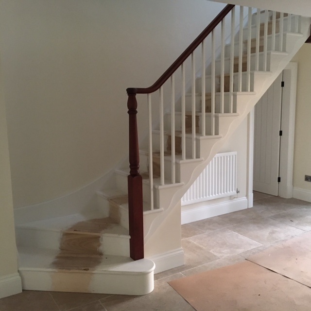How To Convert Bottom of Straight Stairway To Three Step Winder
