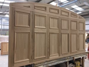 Oak panelling in Chester church